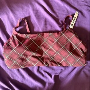 Victoria’s Secret Pink Red Plaid Bralette